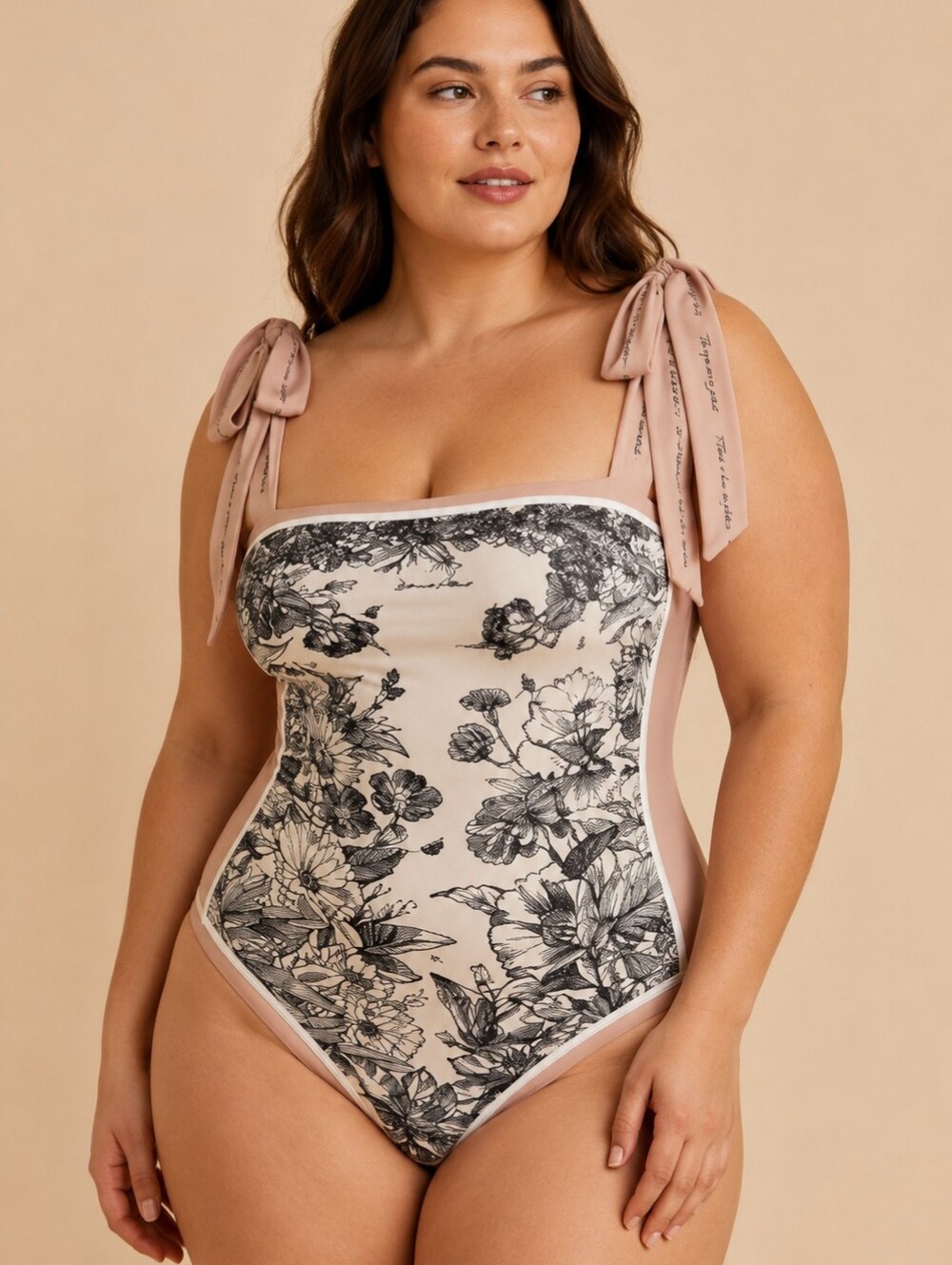VISUAL SWIM JOANNA Floral & French Tapestry One-Piece REVERSIBLE  Swimsuit